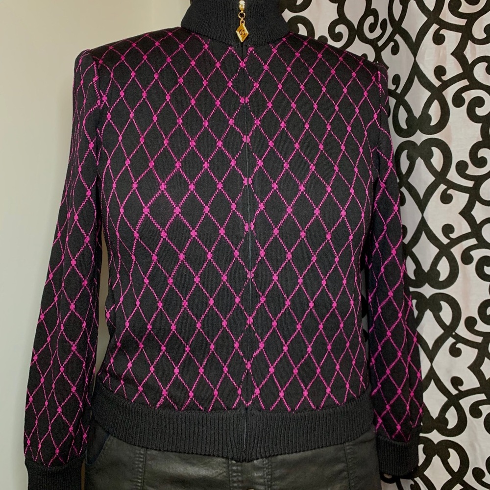 St. John Sport Santana Knit Zip Jacket